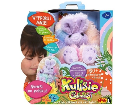 Backstage interativo peluche arco-íris espada coelho