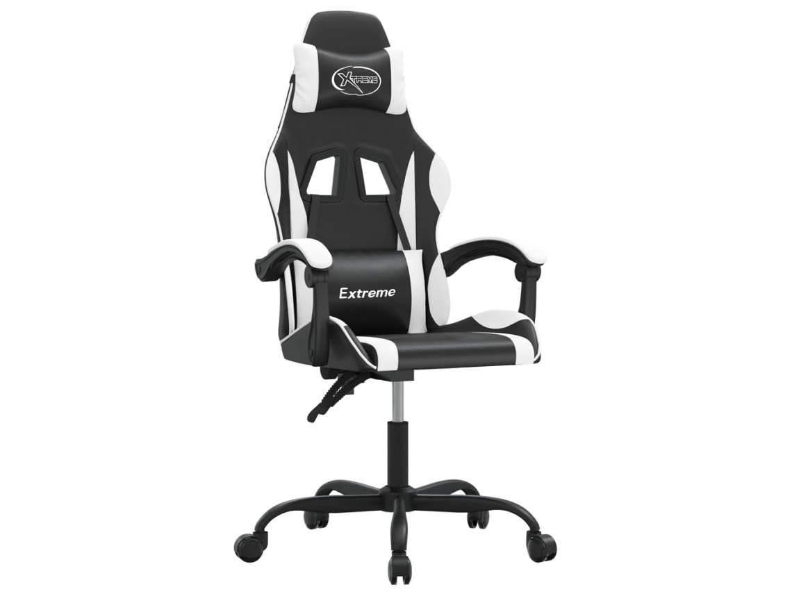 Cadeira de gaming VIDAXL Branco Couro Artificial