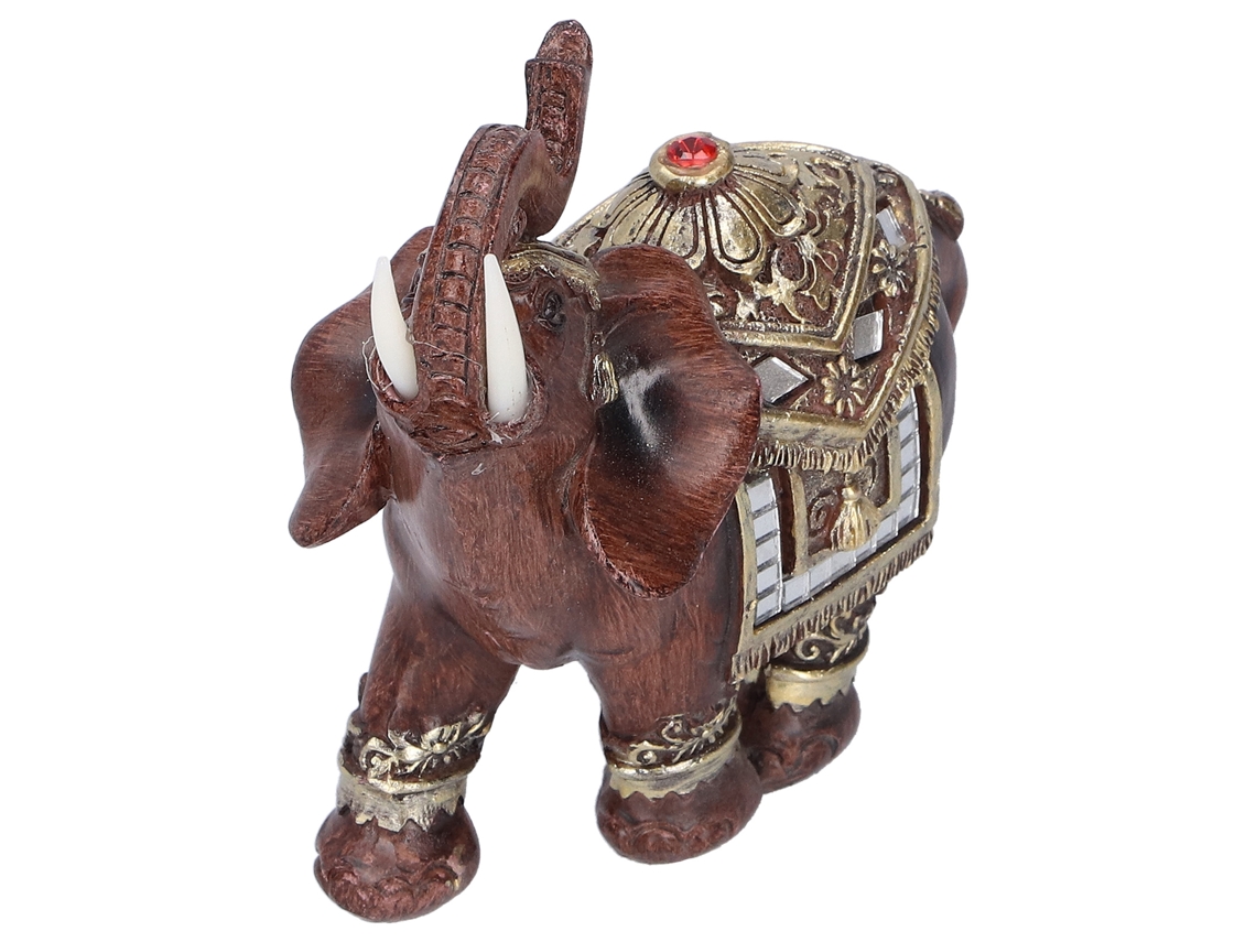 Estátua de Elefante de Resina Decorativa para Mesa de Sala | S/MARCA