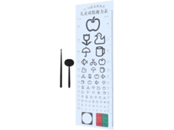 Material Cartão E Plástico, Adequado Para Uso Doméstico E Em Escolas De Optometria Testes Visuais, Ilustrações Nítidas