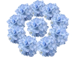 Conjunto de 10 Cabeças de Flores Artificiais Bordadas em Seda com Detalhes em Preto. AQUAFORGE