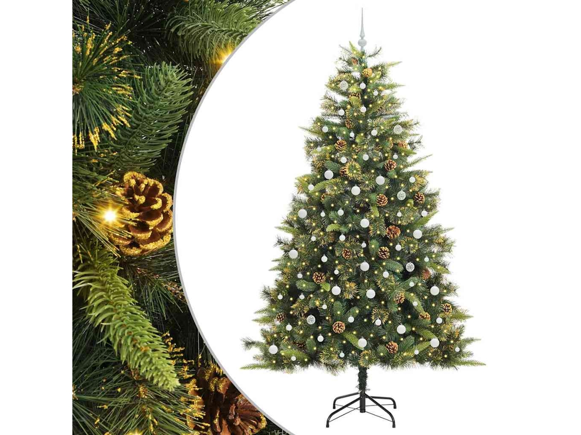 Árvore De Natal Artificial Vidaxl Verde Pvc (240 Cm)