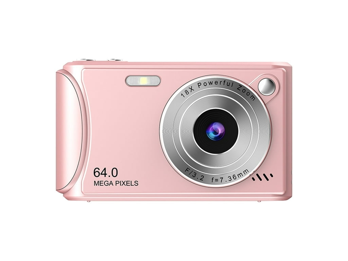 Câmera Compacta Zoom Digital De 18x, Tela Ips De 2,4 Polegadas, Interpolação Máxima De 50 Mp Brilvibera (rosa)