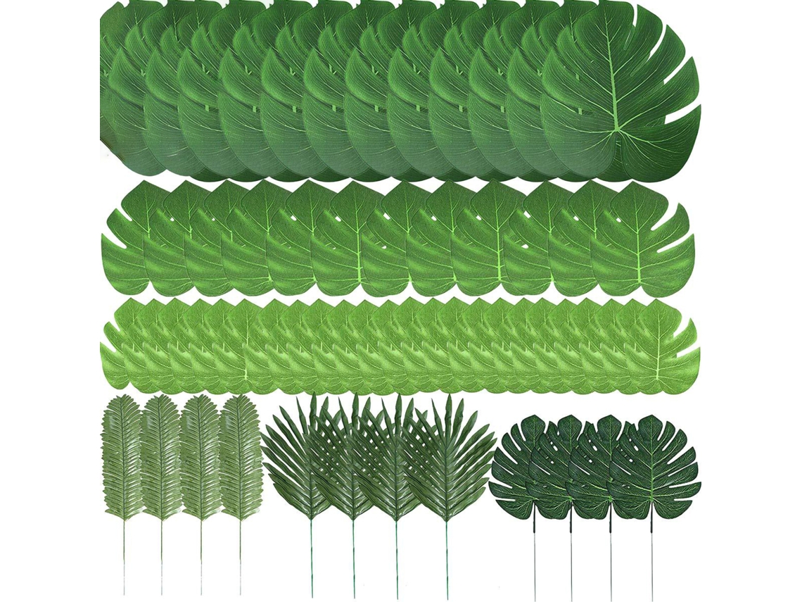 Folha Artificial Monstera Laxiscreed 60 Peças Para Decoração Interior E Exterior