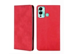 Capa De Celular Infinix Hot 12 Play Em Couro Sintético Com Fecho Magnético Horizontal.