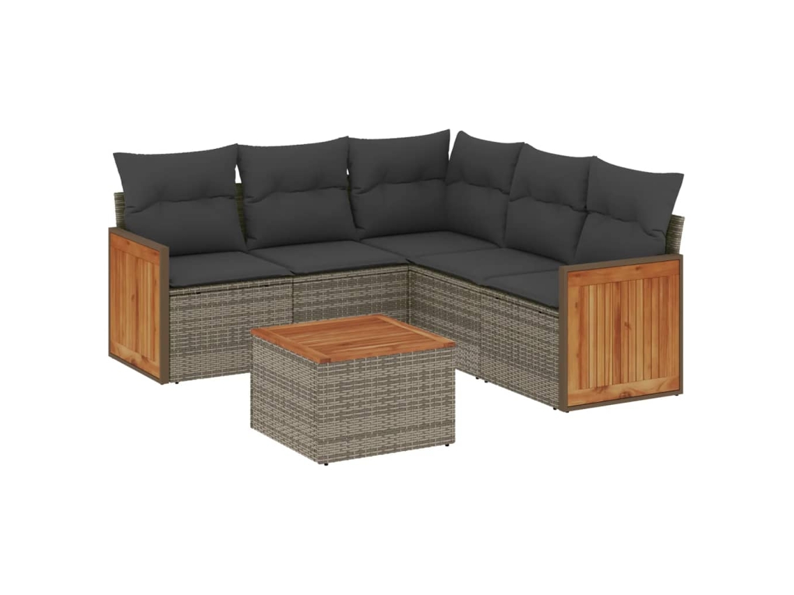 Garden Sofa Set, Garden Sofa Sets Vidaxl Cinzeto Rattan / Vime (n/a)