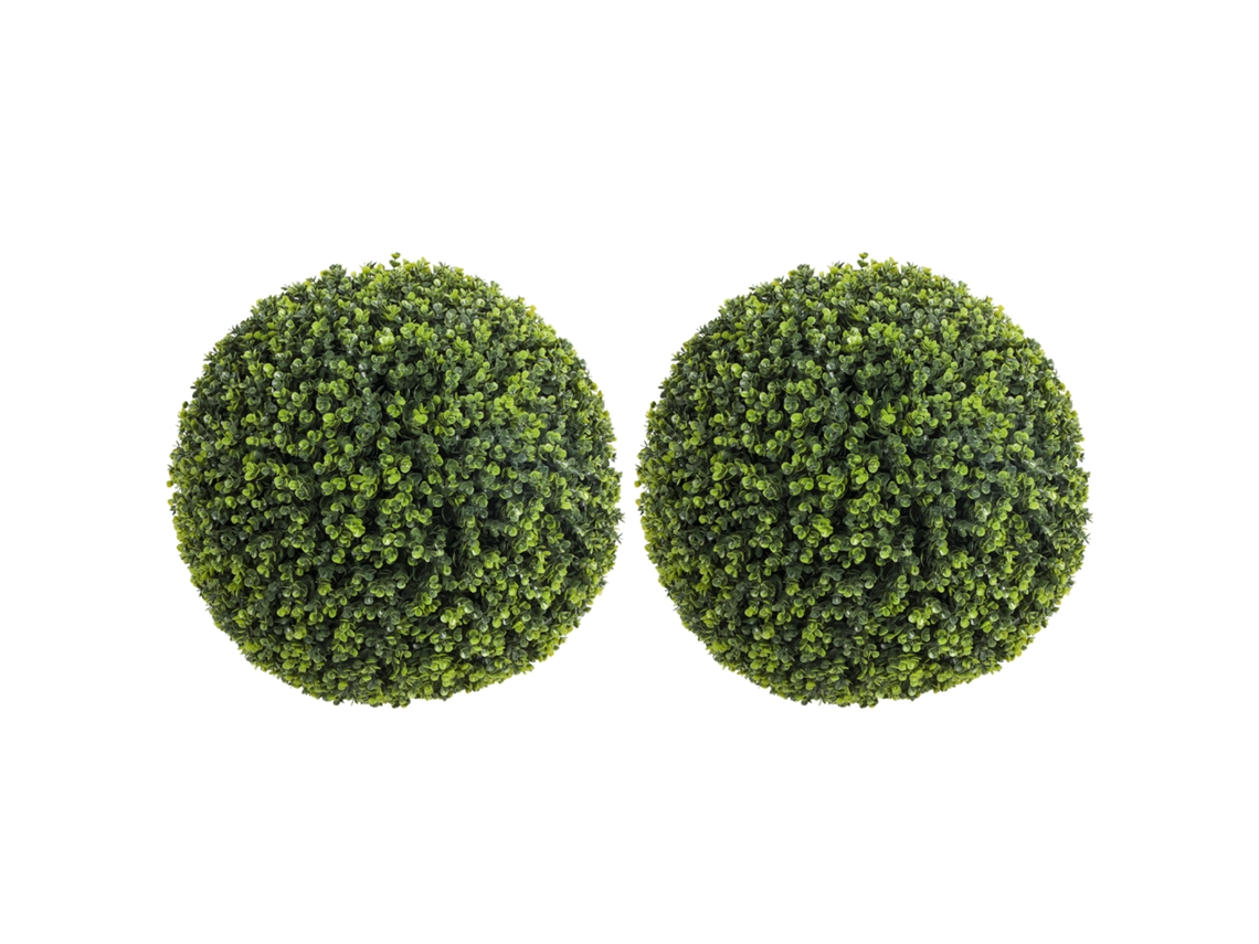 2 Bolinhas Eucalipto 52cm, Uv, 1086 Folhas, Interno/externo, Decorativas. Ge