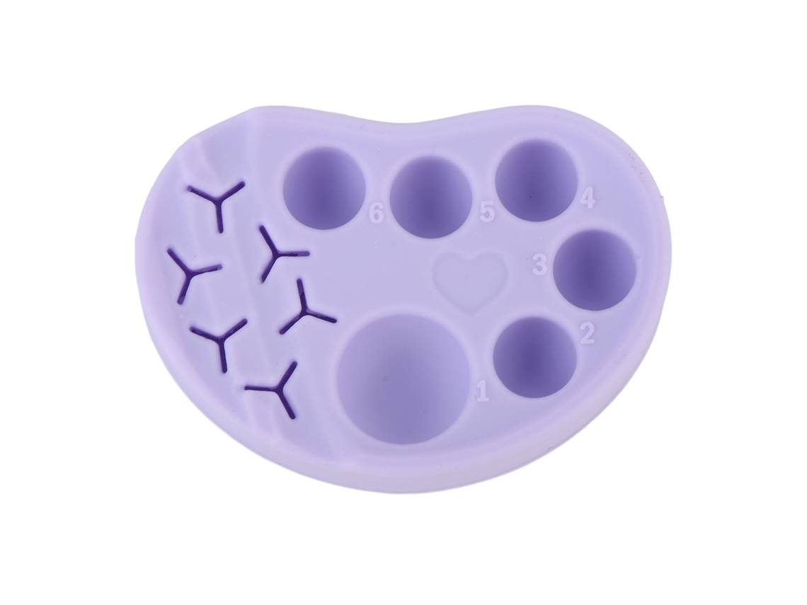 Paleta De Silicona Para Lifting De Pestañas Y Cejas, Herramienta Multifuncional Para Tinte Y Perming Pestañas Morado