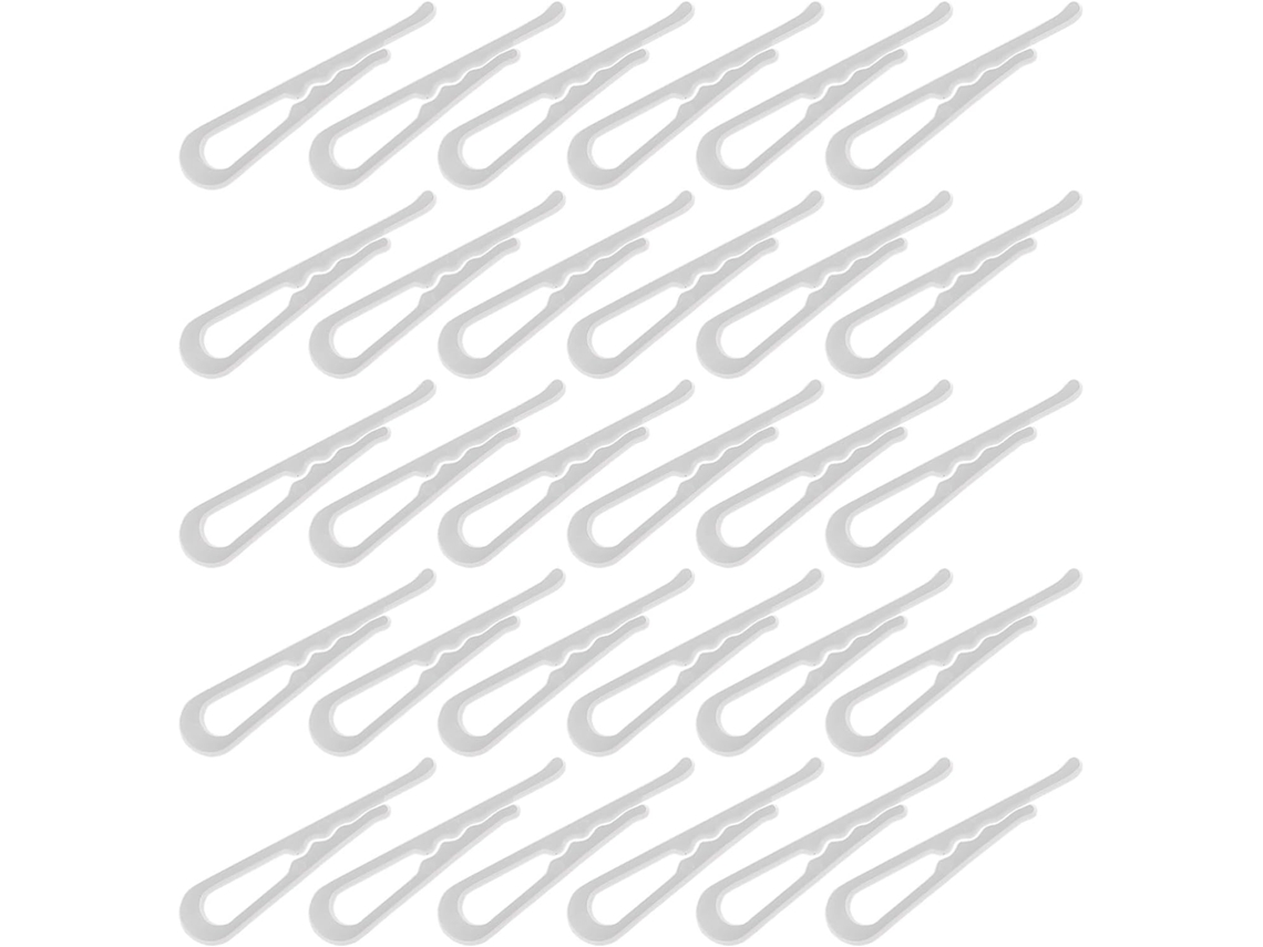 200 Prendedores de Roupa Brancos, Resistentes e Práticos, de Plástico, Multifuncionais, Ideais para Aventais e Gravatas