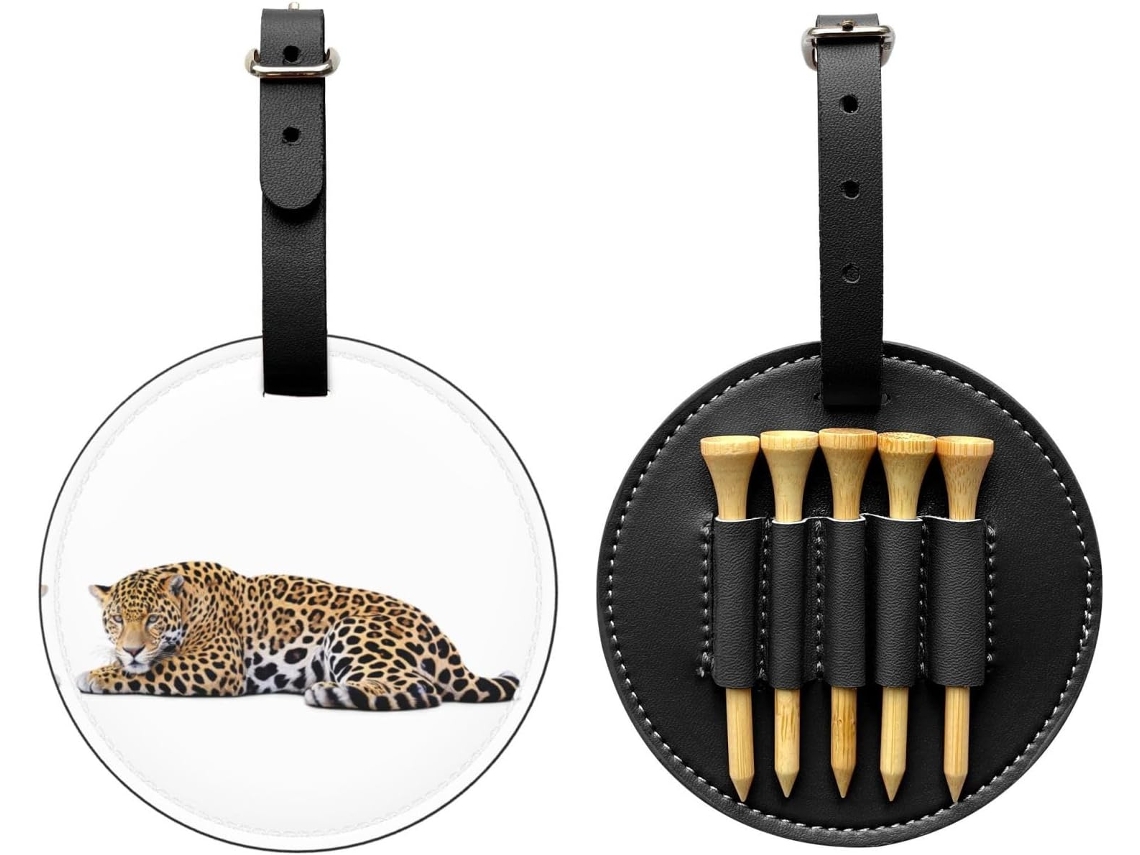 Bolsa para Tees de Golfe Jaguar In Den, preta, fácil de transportar | S/MARCA