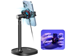 Suporte de anel AQUAFORGE em formato de coração com diamante, rotação 360°