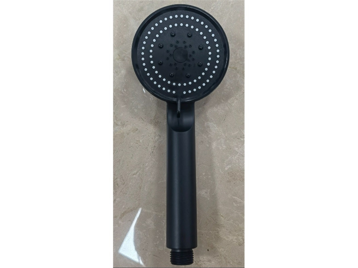 Chuveiro Preto 5 Funções 5 Jatos Alta Pressão Compacto 8x24cm VOLTEDGE