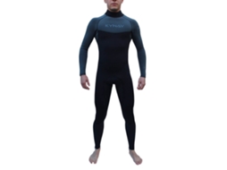 Fato Neoprene Manga Comprida Zip Tórax Surf Ultra Stretch Preto Skynay