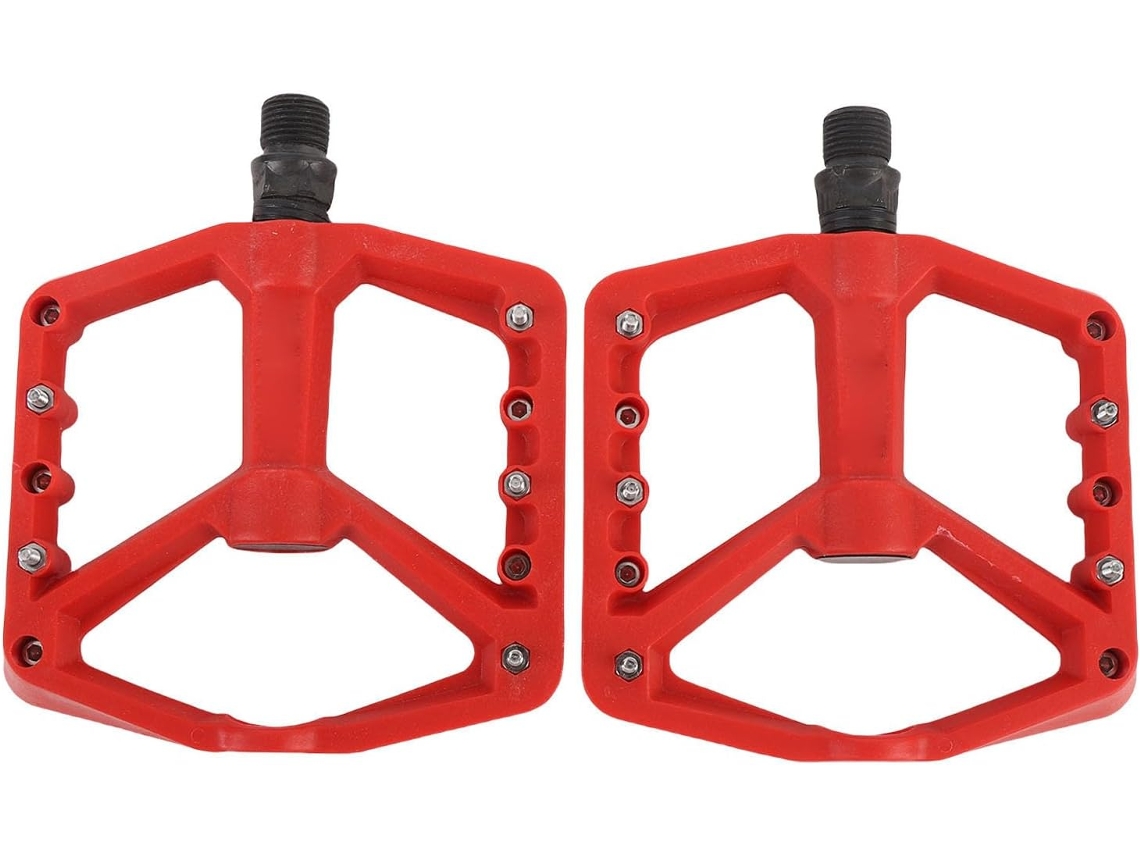 Pedaleiras de bicicleta em fibra de nylon com rodízio Duplo,