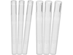 Conjunto De 6 Canetas Transparentes Recarregáveis E Vazias Para Óleo De Cutículas.