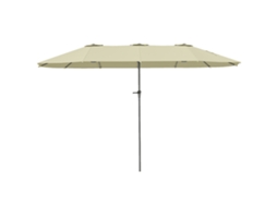 Guarda chuva Terraço 4x2,2m com Manivela, Impermeável Uv30+ (creme)