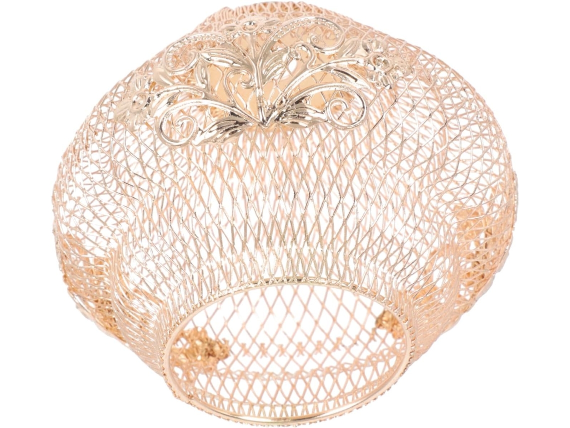 Luminária Pendente Decorativa Dourada Metálica, Estilo Retrô, Ideal para Casa, Escritório e Hotel. SFUSHOS
