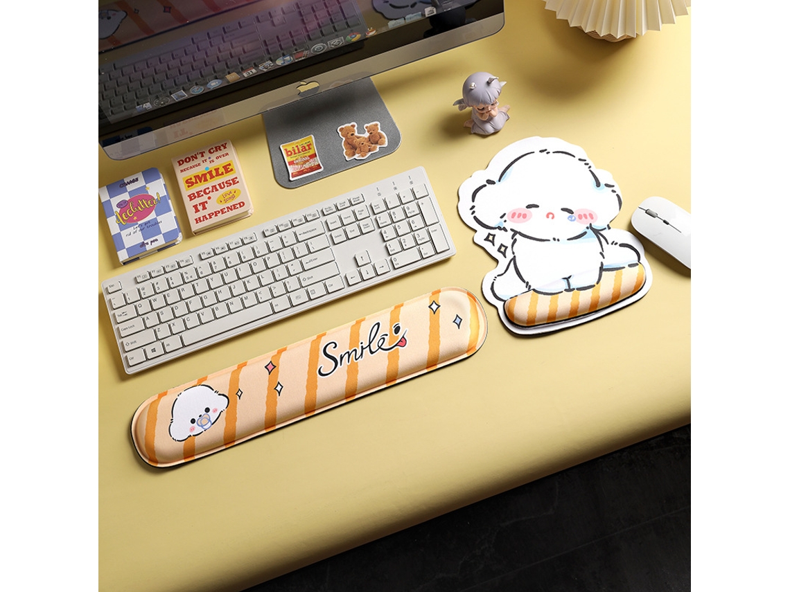 Almofada HEXINYIGJLY Apoio Punho Teclado Rato Espuma Memória para Gaming, escritório Tímido | HEXINYIGJLY