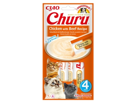 CHURU Cat Receta de Pollo Con Buey 12X4X14Gr