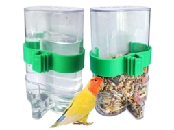 Dispenser Automático De Água Para Aves, 2 Peças Dispenser De Comida E Água Para Papagaios E Pet Pequenos