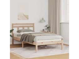 Vidaxl Estrutura da Cama Castanho 90 X 200 Cm