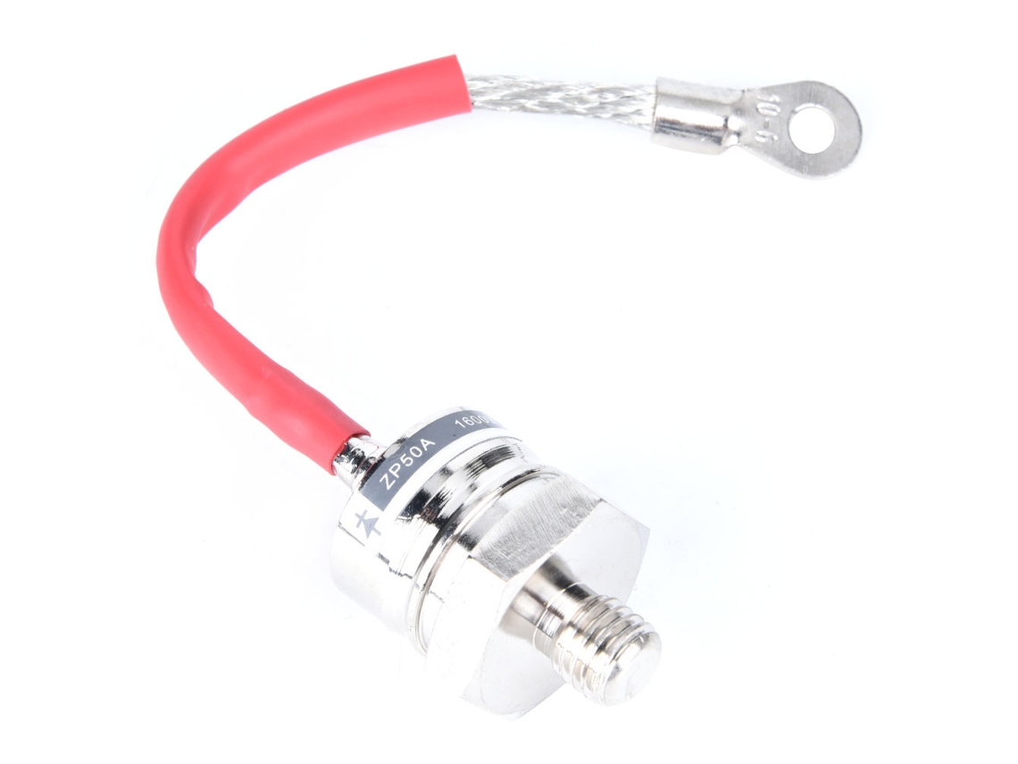 Laxiscreed Zp50a Diodo Retificador Em Espiral 1600v Com Rosca De 12mm Para Eletrônica