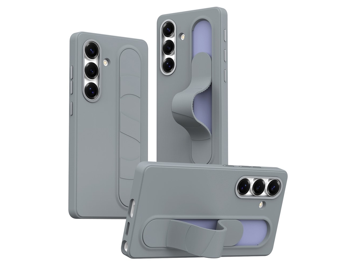 Capa Chrui Para Samsung Galaxy S26, Com Controle De Teclas Inteligentes E Suporte (compatível, Cinza)