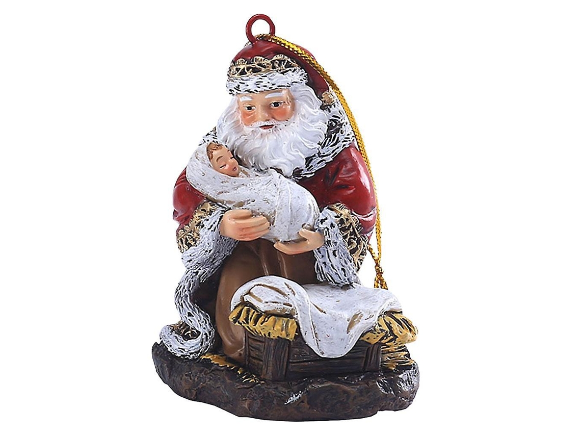 Decorações De Natal Em Miniatura De Resina Com Papai Noel Para Lojas E Moradores. Loja Olysi