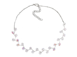 Colar De Mulher Pendente Strass Acessório Fashion