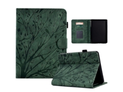 Capa de couro inteligente Webake Fortune Tree Pressure Flower para tablet