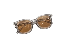 Óculos de Sol Quadrados Unissex, Multicoloridos, Masculino e Feminino, Armação Fashion, Para Viagem E Direção (quadrado transparente), Preto e Cinza