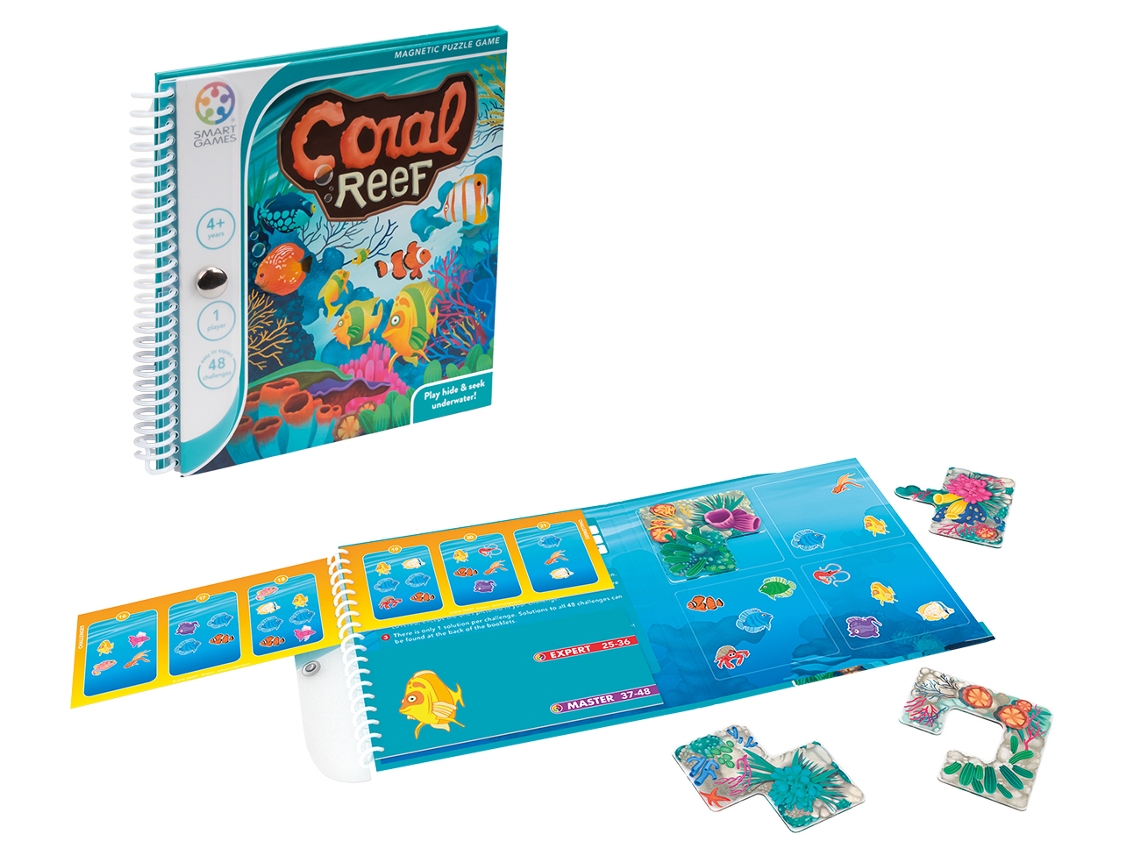 SmartGames Coral Reef – Gioco Magnetico Da Viaggio, 48 Sfide Da Facile A Difficile, Per Bambini E Adulti - 3