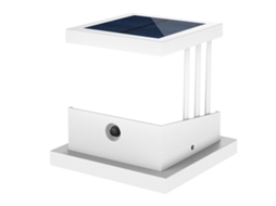 2026 luz de Poste Solar de 3 Temperaturas de Color Impermeable Ip65 Led para Exteriores Patios Y Cerramientos Blancos