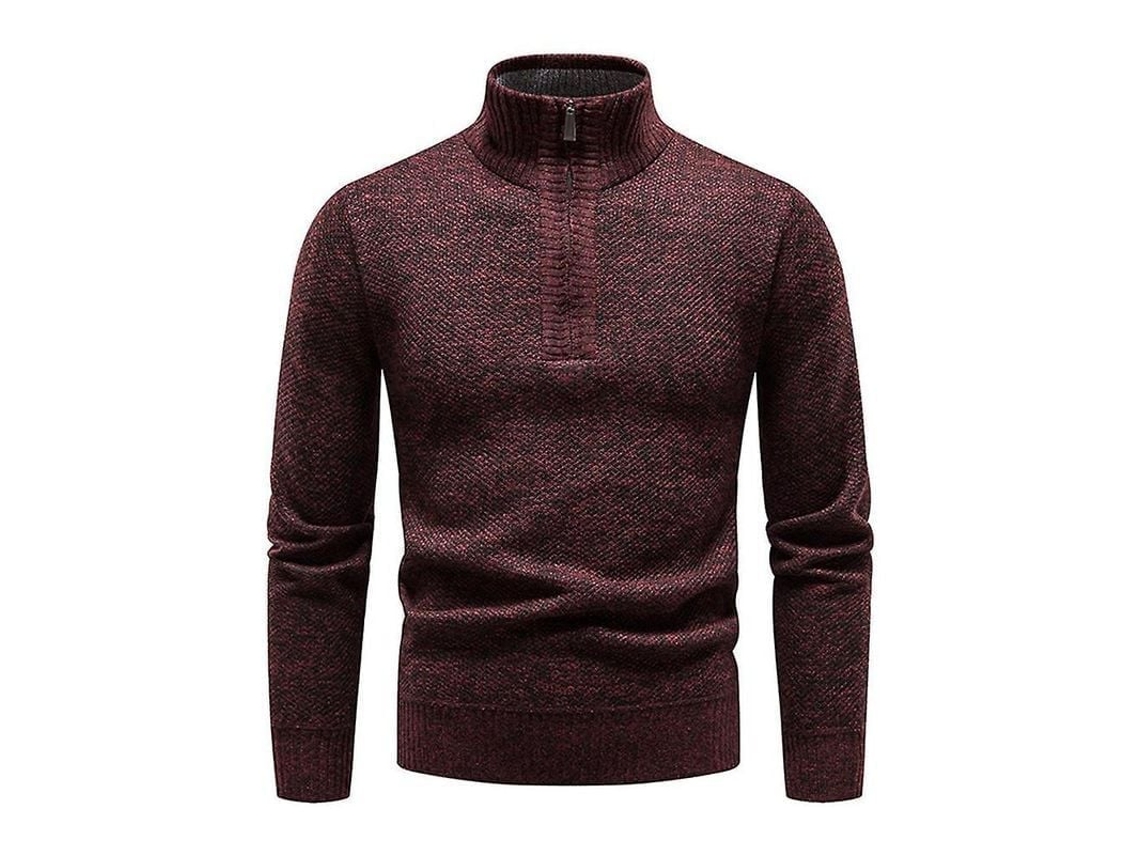 Jersey de ponto Fasst, de manga longa, gola tortuga, slim fit, casual, alta qualidade, S/MARCA