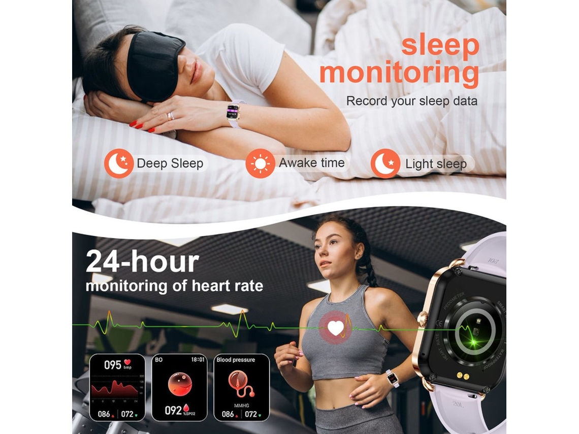 Smartwatch 1,57 Polegadas Pedômetro Relógio Feminino Hd Tela de Toque ...