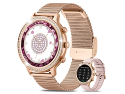 Smartwatch NISSGU I70 Ip68 À Prova de Água Sport Touch Oled Android e Ios Ouro Rosa