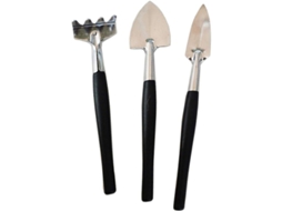 Ferramentas de jardinagem para crianças Linjou, 3 peças, aço inox, duráveis