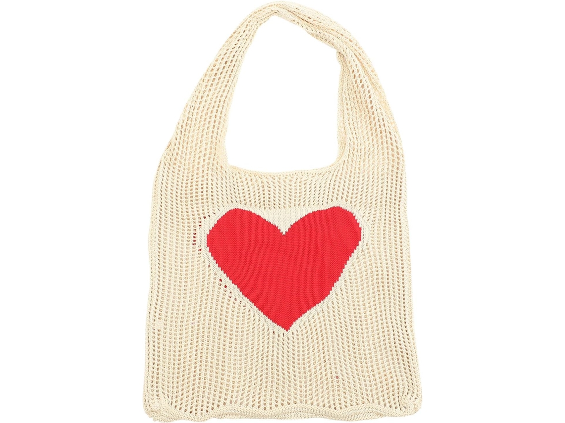 Bolsa De Crochê Bege, Leve E Lavável, Ideal Para Compras E Viagens.