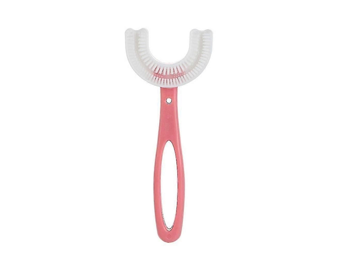 2 12 Anos Criança Escova de Dentes Silicone em Forma Escovação U GOKOCO