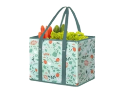 Sacolas de Compras Reutilizáveis, Grandes e Dobráveis, com Alças, Impermeáveis ​​e em Formato de Caixa para Compras. GOKOCO