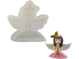 Molde De Silicone Para Bolo Princesa Com Asas De Anjo
