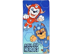 Toalha de Praia Paw Patrol Aqua 60x120 Cm BRILVIBERA (secagem Rápida)