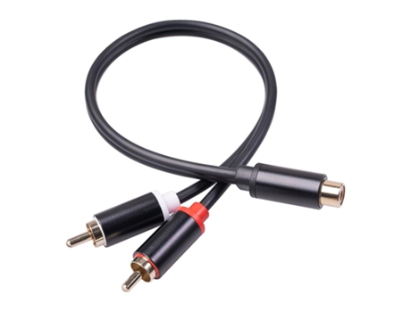 Adaptador Y Rca 2 Rca Macho Para 1 Rca Fêmea Adaptador Y Estéreo Cabo Subwoofer Zmliyecqnq