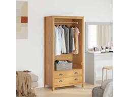 Vidaxl Guarda-roupa Com Gaveta Hill Marrom Mel 84 X 50 X 170 Cm