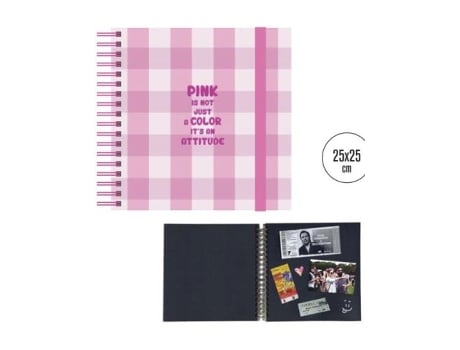 Livro Album De Fotos Recordatorio 25x25 Cm Pink Attitude De Desconocido (espanhol)