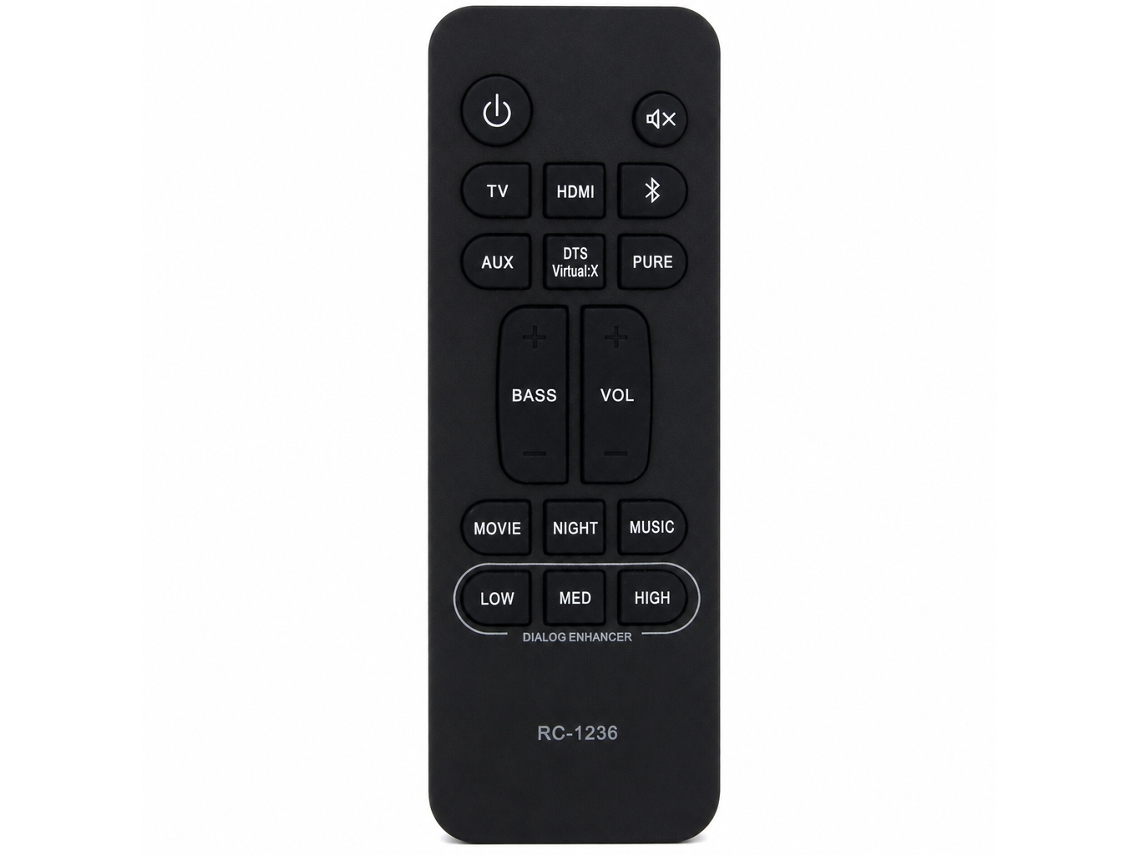 Comando À Distância Rc-1236 Compatível Com Amplificador Av E Leitor Denon_dae