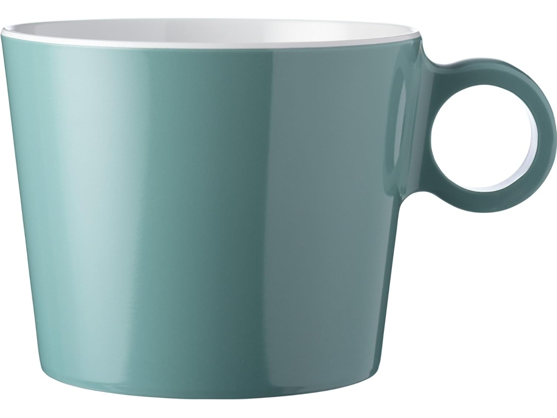 Xícara De Cappuccino Flow 375 Ml Verde Nórdico Gokoco