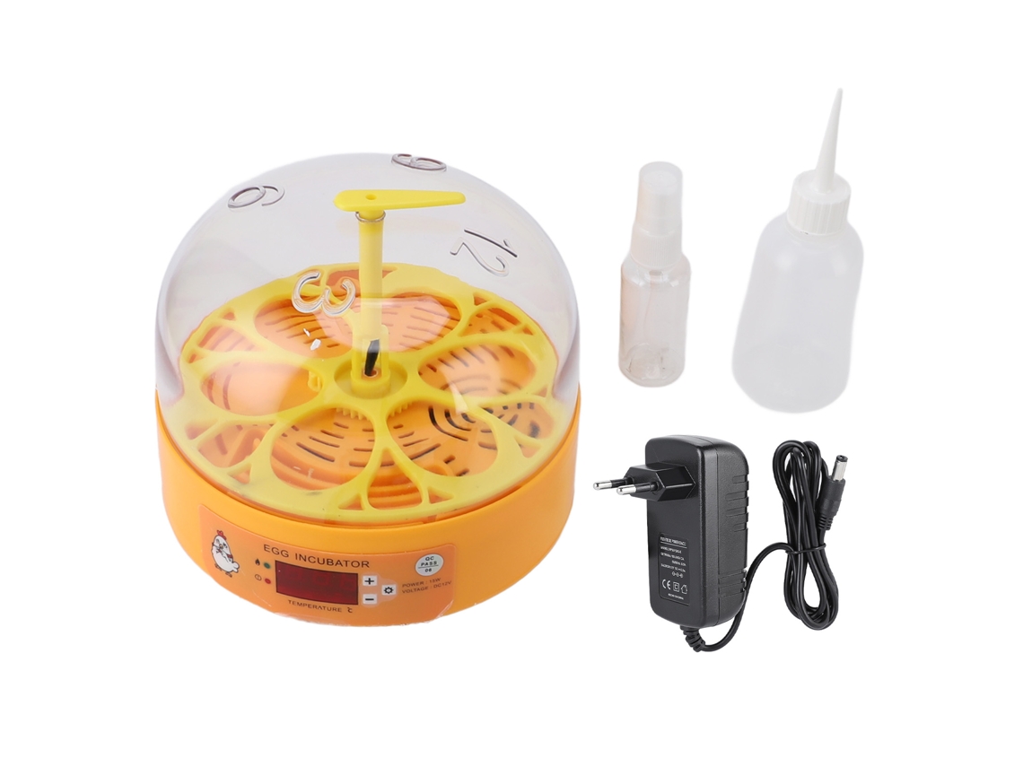 Incubadora de Ovos Primerox automática com controle de temperatura para galinha, codorna e pato (6 ovos)