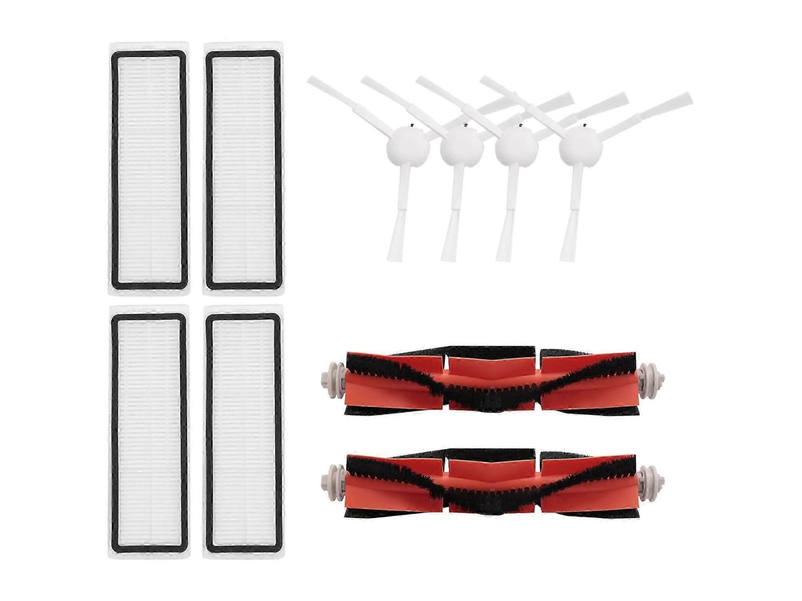 10 Pcs Main Brush Side Brushes Filters For Mijia 1c Stytj01zhm Robot Vacu_glo