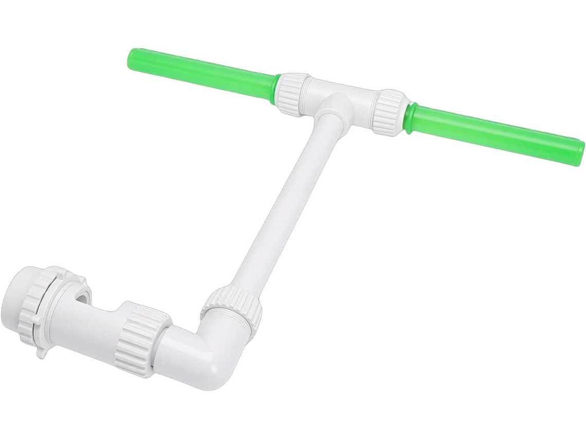 Fonte De Piscina Com Jato Duplo E Pvc Fluorescente, Para Piscinas Acima Do Solo.